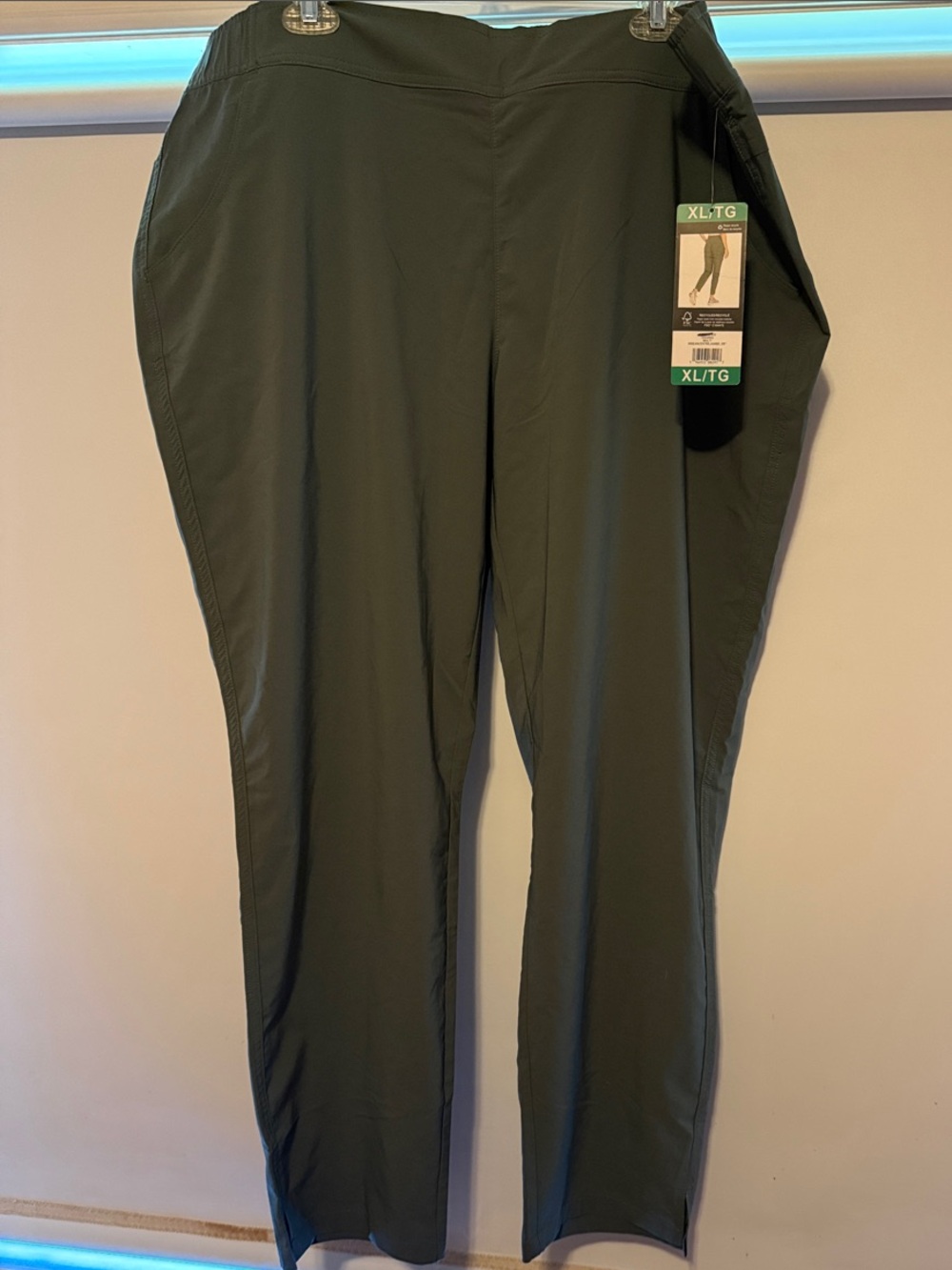 Women’s Eddie Bauer Olive Green Travel Pants - XL